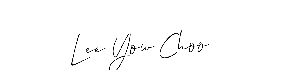if you are searching for the best signature style for your name Lee Yow Choo. so please give up your signature search. here we have designed multiple signature styles  using Allison_Script. Lee Yow Choo signature style 2 images and pictures png