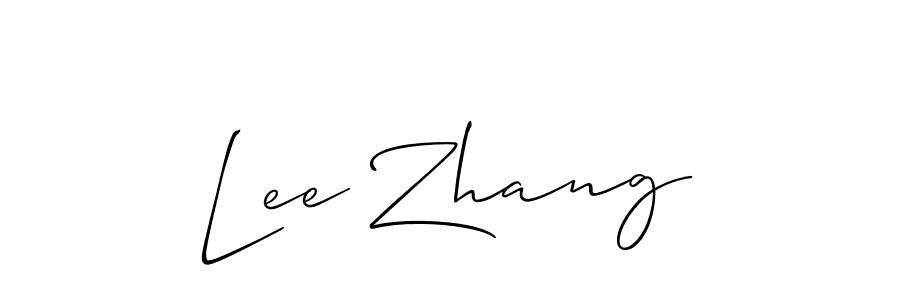 It looks lik you need a new signature style for name Lee Zhang. Design unique handwritten (Allison_Script) signature with our free signature maker in just a few clicks. Lee Zhang signature style 2 images and pictures png