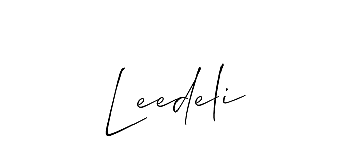 Once you've used our free online signature maker to create your best signature Allison_Script style, it's time to enjoy all of the benefits that Leedeli name signing documents. Leedeli signature style 2 images and pictures png