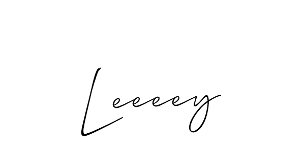 if you are searching for the best signature style for your name Leeeey. so please give up your signature search. here we have designed multiple signature styles  using Allison_Script. Leeeey signature style 2 images and pictures png