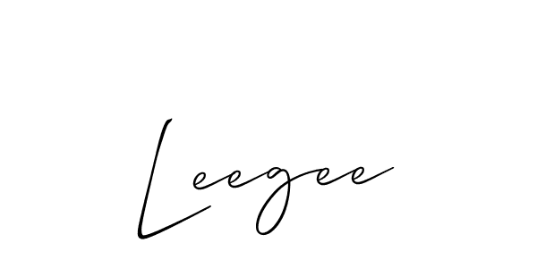 You should practise on your own different ways (Allison_Script) to write your name (Leegee) in signature. don't let someone else do it for you. Leegee signature style 2 images and pictures png