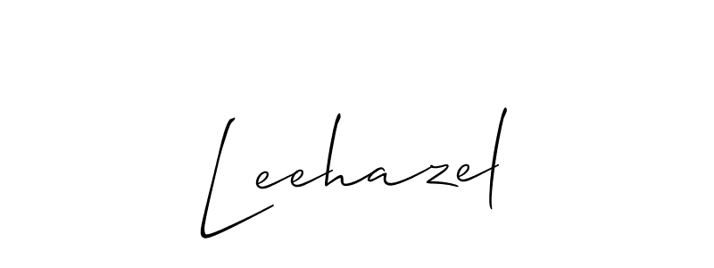 Best and Professional Signature Style for Leehazel. Allison_Script Best Signature Style Collection. Leehazel signature style 2 images and pictures png