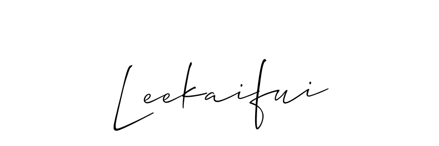 Also You can easily find your signature by using the search form. We will create Leekaifui name handwritten signature images for you free of cost using Allison_Script sign style. Leekaifui signature style 2 images and pictures png