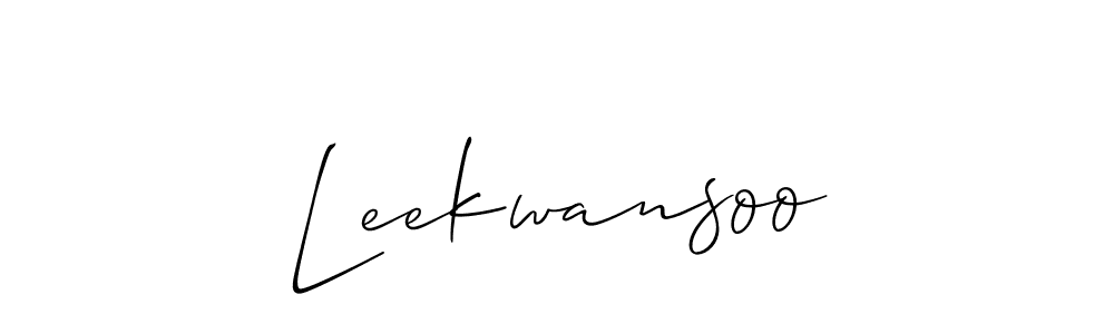 Create a beautiful signature design for name Leekwansoo. With this signature (Allison_Script) fonts, you can make a handwritten signature for free. Leekwansoo signature style 2 images and pictures png
