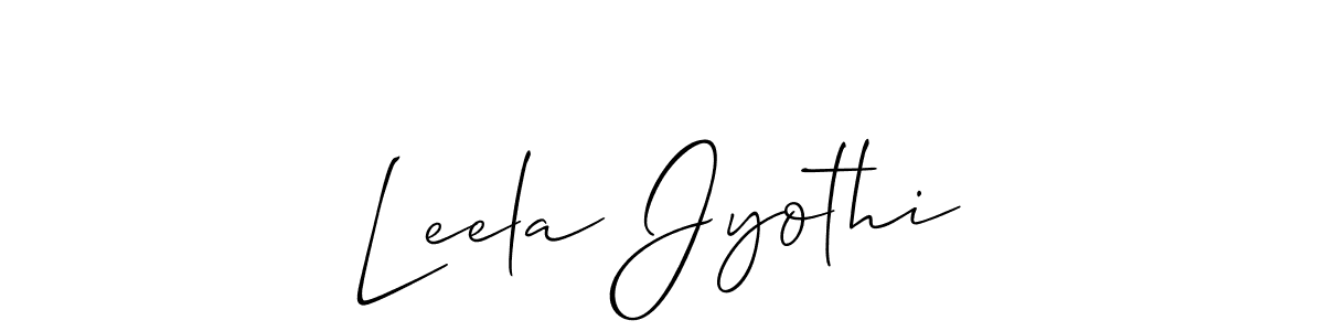 How to make Leela Jyothi signature? Allison_Script is a professional autograph style. Create handwritten signature for Leela Jyothi name. Leela Jyothi signature style 2 images and pictures png