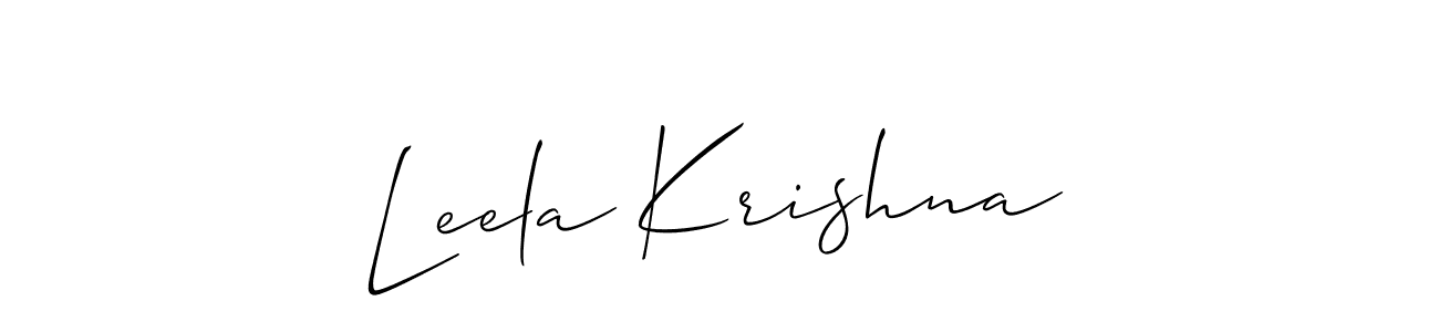 Make a short Leela Krishna signature style. Manage your documents anywhere anytime using Allison_Script. Create and add eSignatures, submit forms, share and send files easily. Leela Krishna signature style 2 images and pictures png