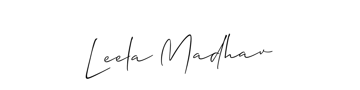 How to Draw Leela Madhav signature style? Allison_Script is a latest design signature styles for name Leela Madhav. Leela Madhav signature style 2 images and pictures png