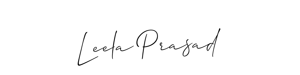 Create a beautiful signature design for name Leela Prasad. With this signature (Allison_Script) fonts, you can make a handwritten signature for free. Leela Prasad signature style 2 images and pictures png