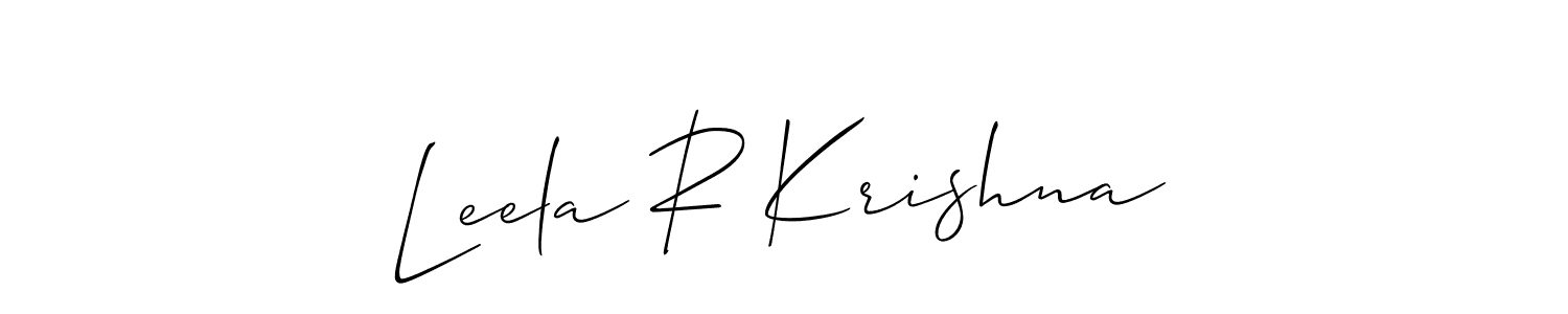 Once you've used our free online signature maker to create your best signature Allison_Script style, it's time to enjoy all of the benefits that Leela R Krishna name signing documents. Leela R Krishna signature style 2 images and pictures png