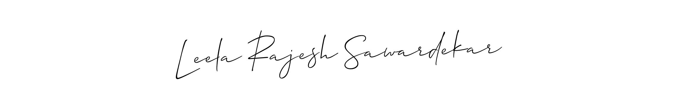 Check out images of Autograph of Leela Rajesh Sawardekar name. Actor Leela Rajesh Sawardekar Signature Style. Allison_Script is a professional sign style online. Leela Rajesh Sawardekar signature style 2 images and pictures png