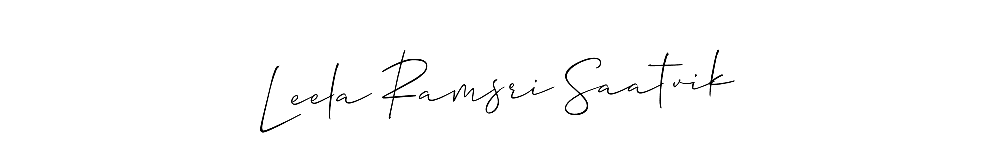 You can use this online signature creator to create a handwritten signature for the name Leela Ramsri Saatvik. This is the best online autograph maker. Leela Ramsri Saatvik signature style 2 images and pictures png