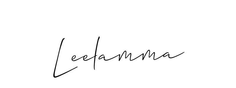 You should practise on your own different ways (Allison_Script) to write your name (Leelamma) in signature. don't let someone else do it for you. Leelamma signature style 2 images and pictures png