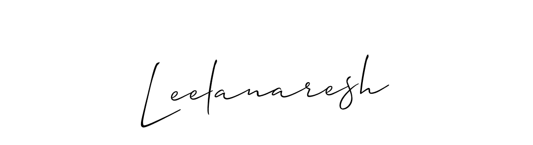 The best way (Allison_Script) to make a short signature is to pick only two or three words in your name. The name Leelanaresh include a total of six letters. For converting this name. Leelanaresh signature style 2 images and pictures png