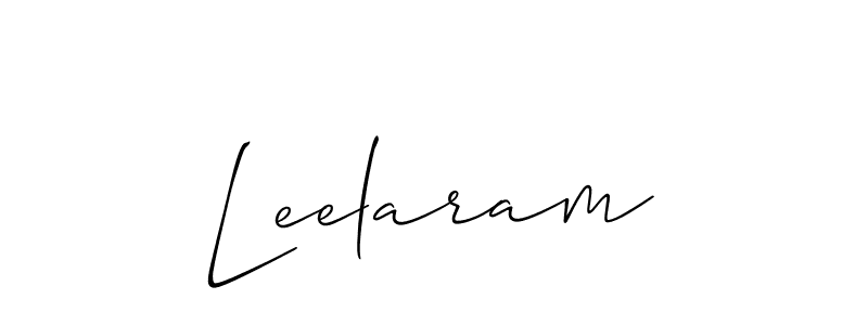 Leelaram stylish signature style. Best Handwritten Sign (Allison_Script) for my name. Handwritten Signature Collection Ideas for my name Leelaram. Leelaram signature style 2 images and pictures png