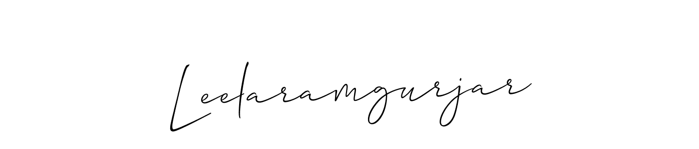 if you are searching for the best signature style for your name Leelaramgurjar. so please give up your signature search. here we have designed multiple signature styles  using Allison_Script. Leelaramgurjar signature style 2 images and pictures png