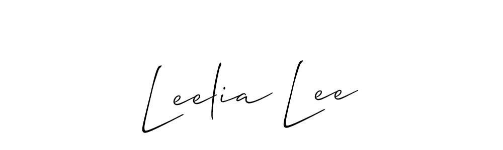 Best and Professional Signature Style for Leelia Lee. Allison_Script Best Signature Style Collection. Leelia Lee signature style 2 images and pictures png