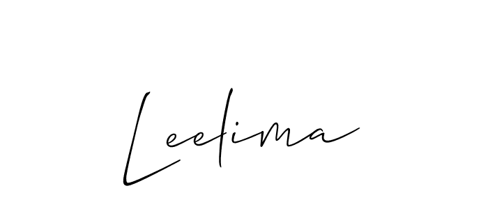 if you are searching for the best signature style for your name Leelima. so please give up your signature search. here we have designed multiple signature styles  using Allison_Script. Leelima signature style 2 images and pictures png