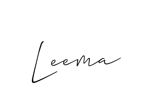 Also we have Leema name is the best signature style. Create professional handwritten signature collection using Allison_Script autograph style. Leema signature style 2 images and pictures png