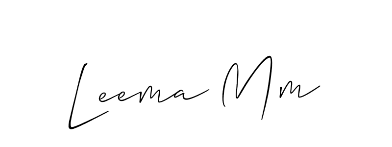 It looks lik you need a new signature style for name Leema Mm. Design unique handwritten (Allison_Script) signature with our free signature maker in just a few clicks. Leema Mm signature style 2 images and pictures png