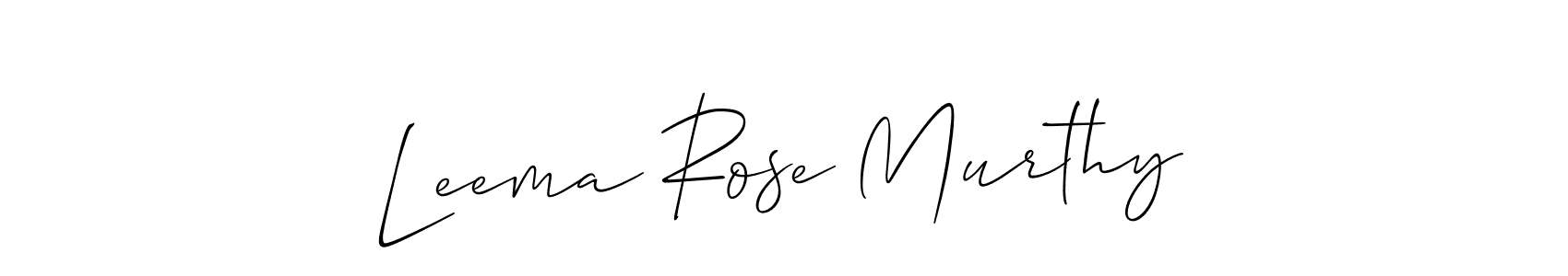 Best and Professional Signature Style for Leema Rose Murthy. Allison_Script Best Signature Style Collection. Leema Rose Murthy signature style 2 images and pictures png