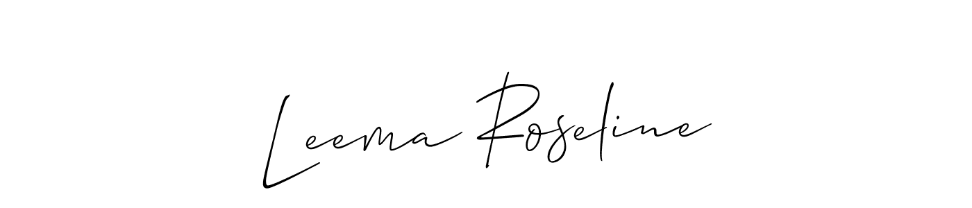 Best and Professional Signature Style for Leema Roseline. Allison_Script Best Signature Style Collection. Leema Roseline signature style 2 images and pictures png