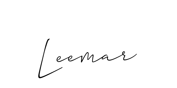 Similarly Allison_Script is the best handwritten signature design. Signature creator online .You can use it as an online autograph creator for name Leemar. Leemar signature style 2 images and pictures png