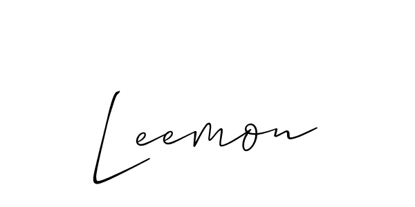 if you are searching for the best signature style for your name Leemon. so please give up your signature search. here we have designed multiple signature styles  using Allison_Script. Leemon signature style 2 images and pictures png