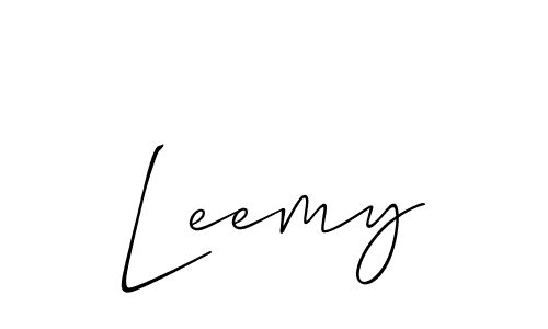 How to Draw Leemy signature style? Allison_Script is a latest design signature styles for name Leemy. Leemy signature style 2 images and pictures png
