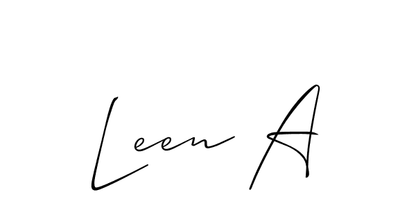 Once you've used our free online signature maker to create your best signature Allison_Script style, it's time to enjoy all of the benefits that Leen A name signing documents. Leen A signature style 2 images and pictures png