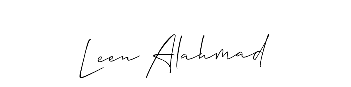 Here are the top 10 professional signature styles for the name Leen Alahmad. These are the best autograph styles you can use for your name. Leen Alahmad signature style 2 images and pictures png