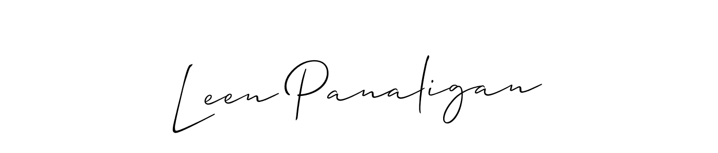 You can use this online signature creator to create a handwritten signature for the name Leen Panaligan. This is the best online autograph maker. Leen Panaligan signature style 2 images and pictures png