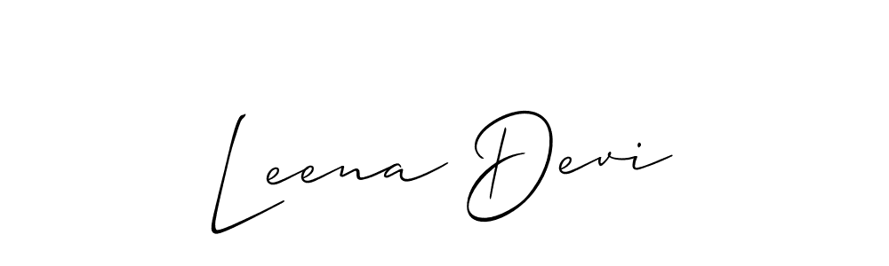 How to make Leena Devi signature? Allison_Script is a professional autograph style. Create handwritten signature for Leena Devi name. Leena Devi signature style 2 images and pictures png