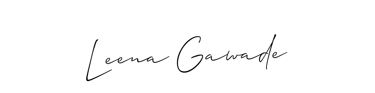 Also You can easily find your signature by using the search form. We will create Leena Gawade name handwritten signature images for you free of cost using Allison_Script sign style. Leena Gawade signature style 2 images and pictures png