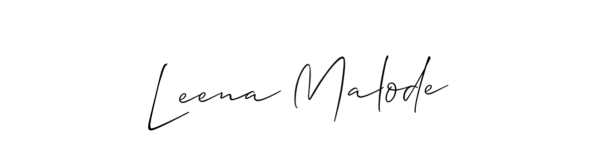 Best and Professional Signature Style for Leena Malode. Allison_Script Best Signature Style Collection. Leena Malode signature style 2 images and pictures png