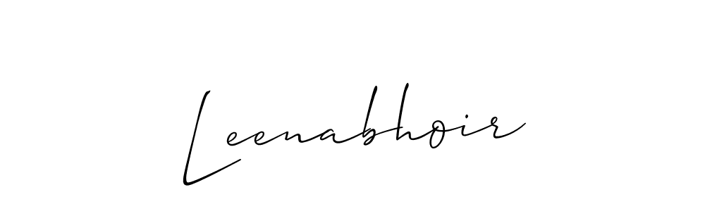 Best and Professional Signature Style for Leenabhoir. Allison_Script Best Signature Style Collection. Leenabhoir signature style 2 images and pictures png