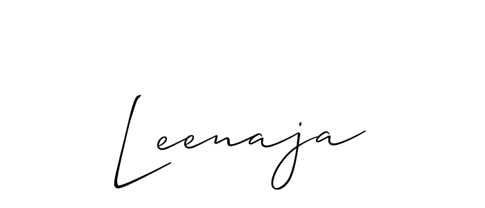 Allison_Script is a professional signature style that is perfect for those who want to add a touch of class to their signature. It is also a great choice for those who want to make their signature more unique. Get Leenaja name to fancy signature for free. Leenaja signature style 2 images and pictures png