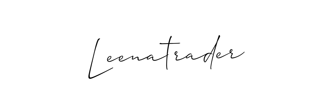 How to make Leenatrader name signature. Use Allison_Script style for creating short signs online. This is the latest handwritten sign. Leenatrader signature style 2 images and pictures png