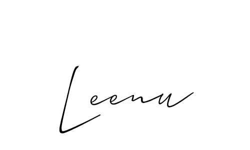 How to make Leenu name signature. Use Allison_Script style for creating short signs online. This is the latest handwritten sign. Leenu signature style 2 images and pictures png