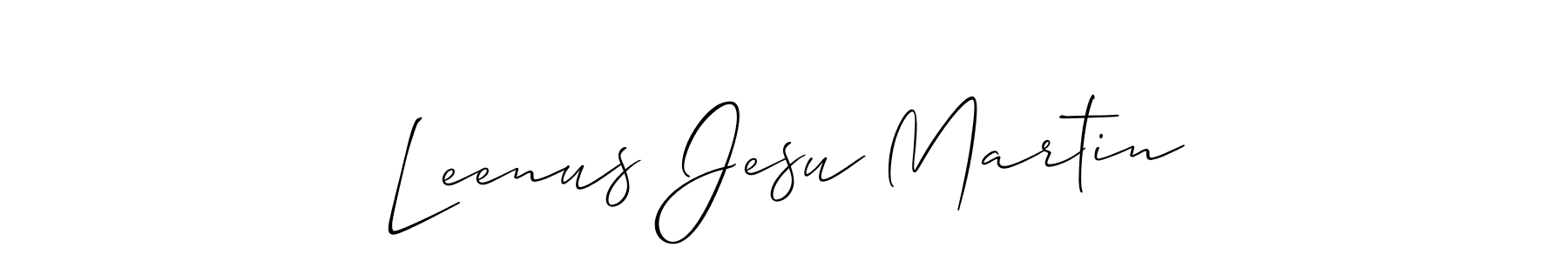 It looks lik you need a new signature style for name Leenus Jesu Martin. Design unique handwritten (Allison_Script) signature with our free signature maker in just a few clicks. Leenus Jesu Martin signature style 2 images and pictures png