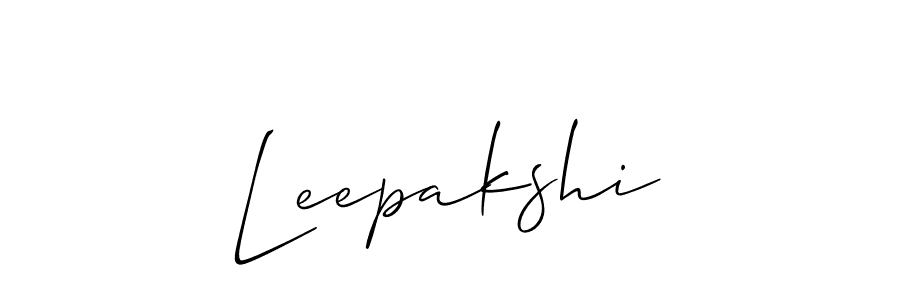 if you are searching for the best signature style for your name Leepakshi. so please give up your signature search. here we have designed multiple signature styles  using Allison_Script. Leepakshi signature style 2 images and pictures png