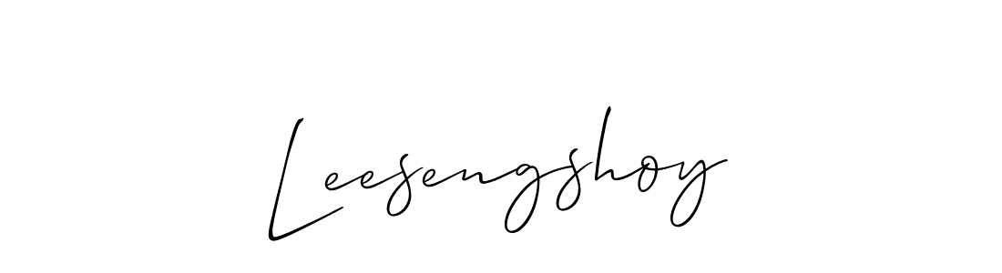 Once you've used our free online signature maker to create your best signature Allison_Script style, it's time to enjoy all of the benefits that Leesengshoy name signing documents. Leesengshoy signature style 2 images and pictures png