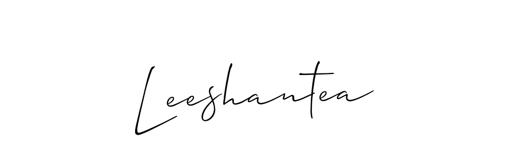 if you are searching for the best signature style for your name Leeshantea. so please give up your signature search. here we have designed multiple signature styles  using Allison_Script. Leeshantea signature style 2 images and pictures png