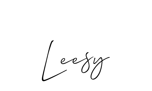 Make a beautiful signature design for name Leesy. With this signature (Allison_Script) style, you can create a handwritten signature for free. Leesy signature style 2 images and pictures png