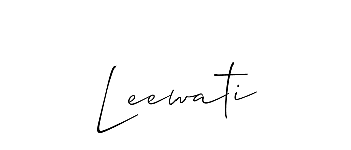 It looks lik you need a new signature style for name Leewati. Design unique handwritten (Allison_Script) signature with our free signature maker in just a few clicks. Leewati signature style 2 images and pictures png