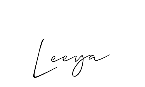 if you are searching for the best signature style for your name Leeya. so please give up your signature search. here we have designed multiple signature styles  using Allison_Script. Leeya signature style 2 images and pictures png
