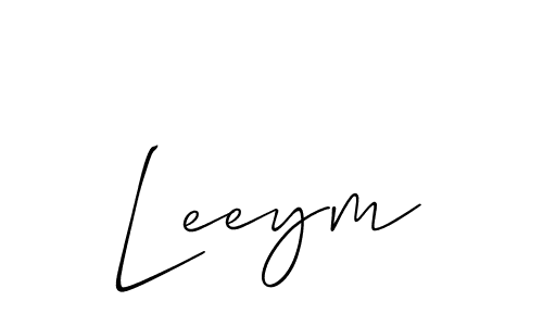 Best and Professional Signature Style for Leeym. Allison_Script Best Signature Style Collection. Leeym signature style 2 images and pictures png