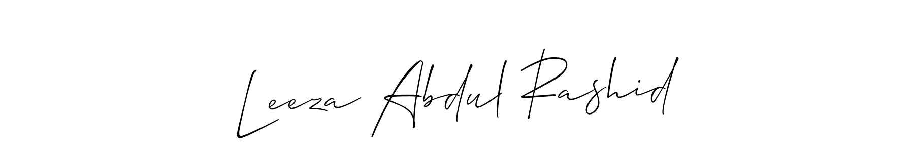 Once you've used our free online signature maker to create your best signature Allison_Script style, it's time to enjoy all of the benefits that Leeza Abdul Rashid name signing documents. Leeza Abdul Rashid signature style 2 images and pictures png