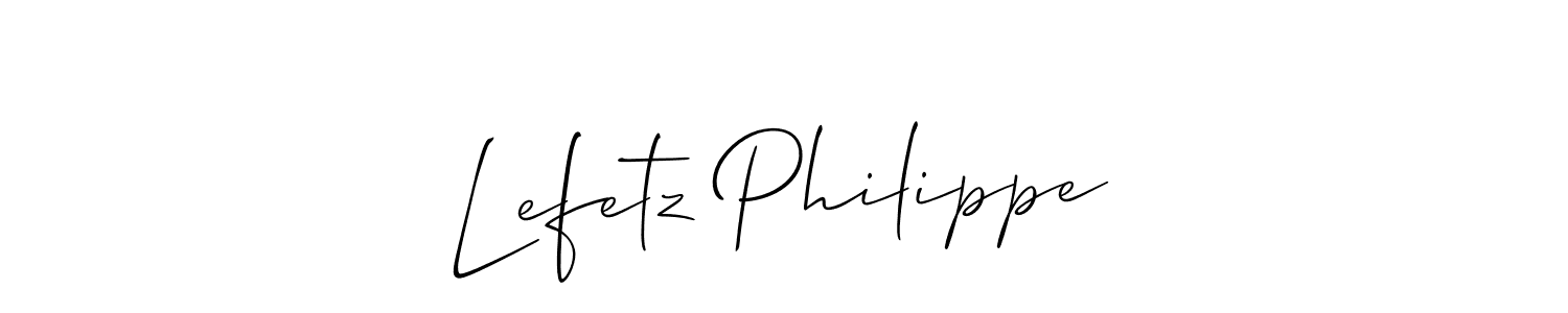 Make a short Lefetz Philippe signature style. Manage your documents anywhere anytime using Allison_Script. Create and add eSignatures, submit forms, share and send files easily. Lefetz Philippe signature style 2 images and pictures png