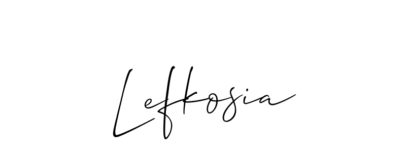 The best way (Allison_Script) to make a short signature is to pick only two or three words in your name. The name Lefkosia include a total of six letters. For converting this name. Lefkosia signature style 2 images and pictures png