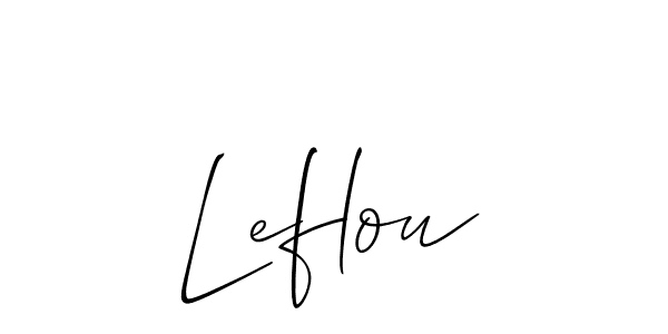 How to Draw Leflou signature style? Allison_Script is a latest design signature styles for name Leflou. Leflou signature style 2 images and pictures png